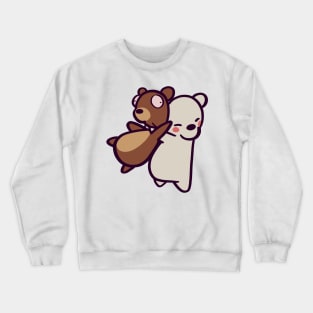 Cute Polar Bear Hug Crewneck Sweatshirt